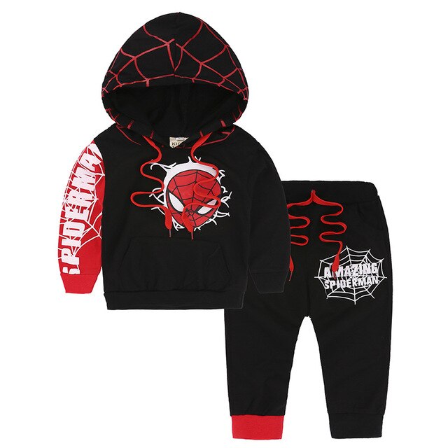 Spiderman Baby Boys Clothing Sets Sport Suits For Girls Boys Clothes Spring Spider Man Coat Kids Costumes Children Tracksuits