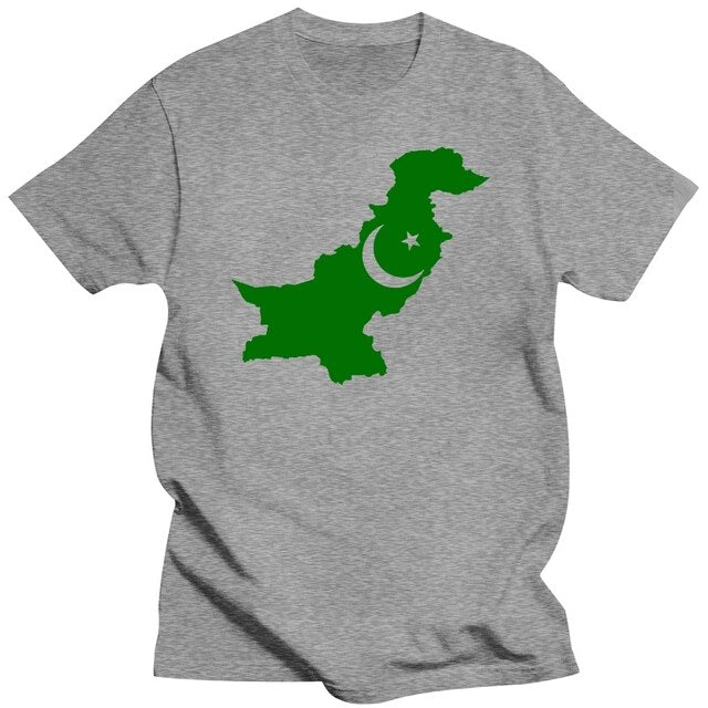 Pakistan Map Flag Mens T Shirt Cricket Sport T Shirt Men Fashion Pure Cotton Round Collar Men Custom T Shirts