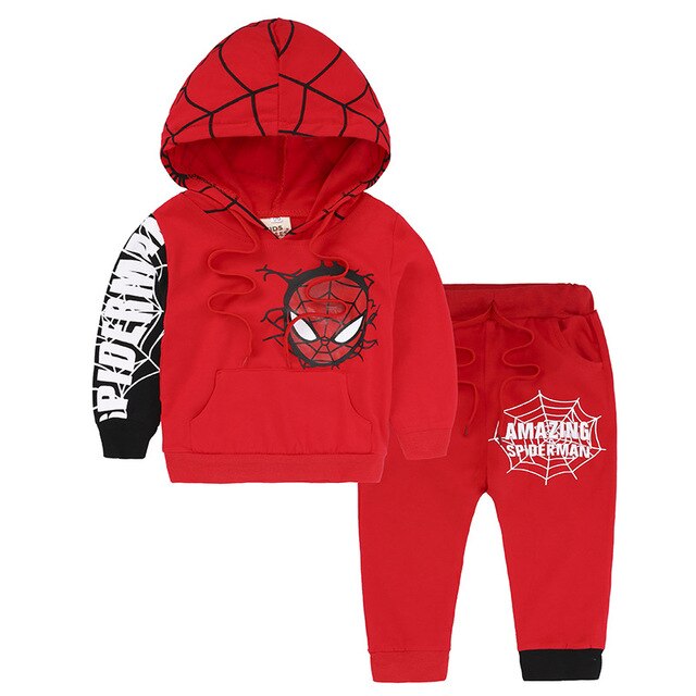 Spiderman Baby Boys Clothing Sets Sport Suits For Girls Boys Clothes Spring Spider Man Coat Kids Costumes Children Tracksuits