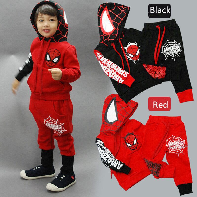 Spiderman Baby Boys Clothing Sets Sport Suits For Girls Boys Clothes Spring Spider Man Coat Kids Costumes Children Tracksuits