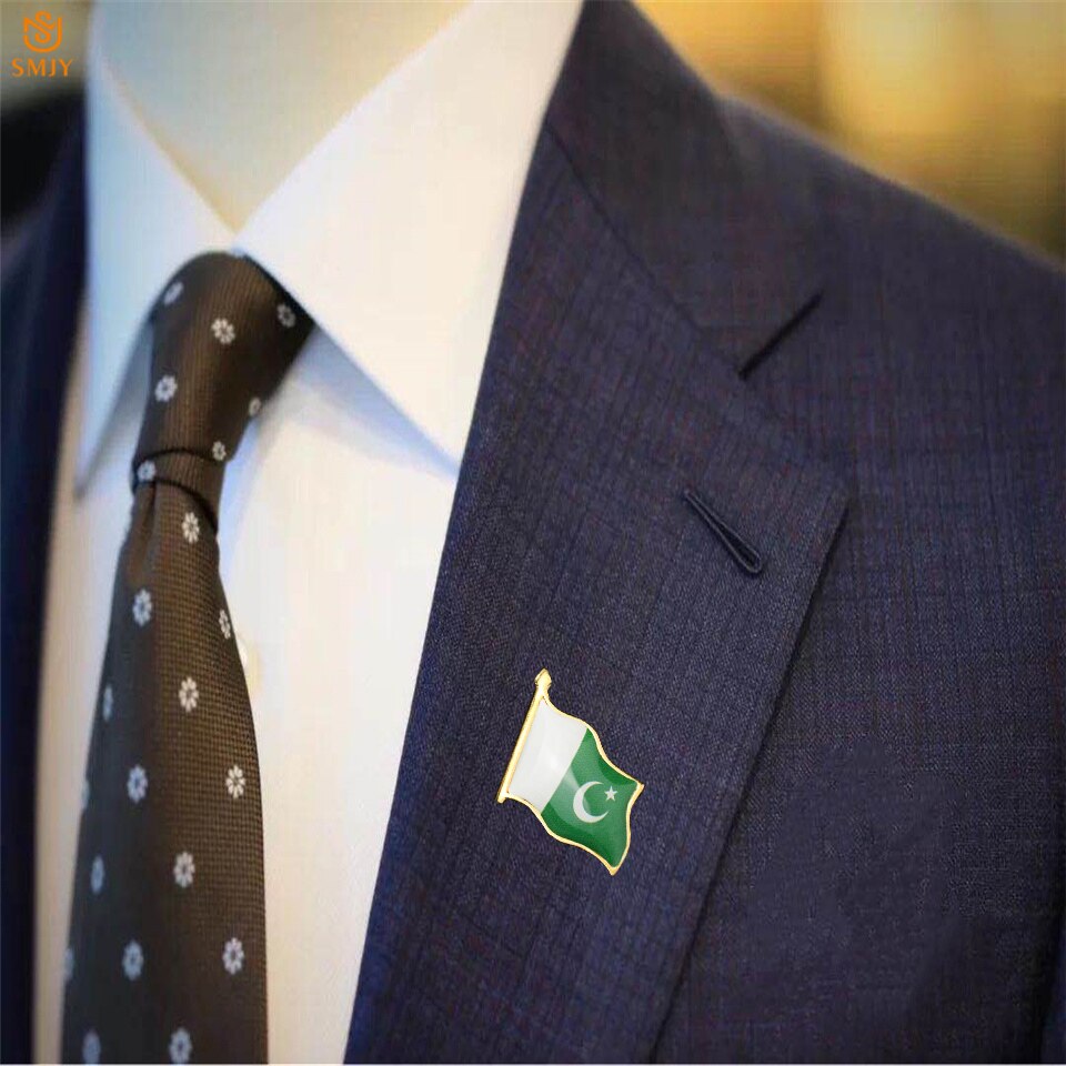 Flag Badge of Pakistan Islamic Republic Religion Faith Lapel Pin Travel Backpack Decoration Jewelry Badge Brooch