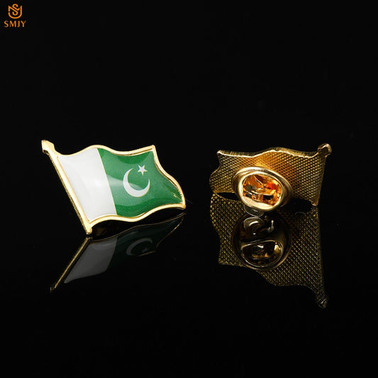 Flag Badge of Pakistan Islamic Republic Religion Faith Lapel Pin Travel Backpack Decoration Jewelry Badge Brooch