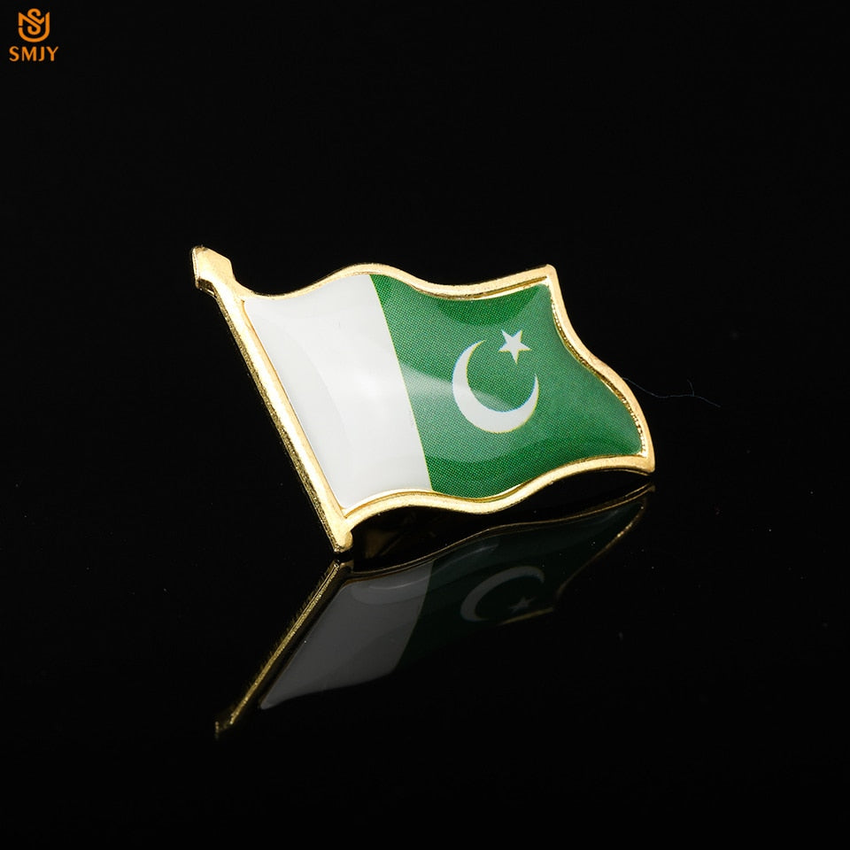 Flag Badge of Pakistan Islamic Republic Religion Faith Lapel Pin Travel Backpack Decoration Jewelry Badge Brooch